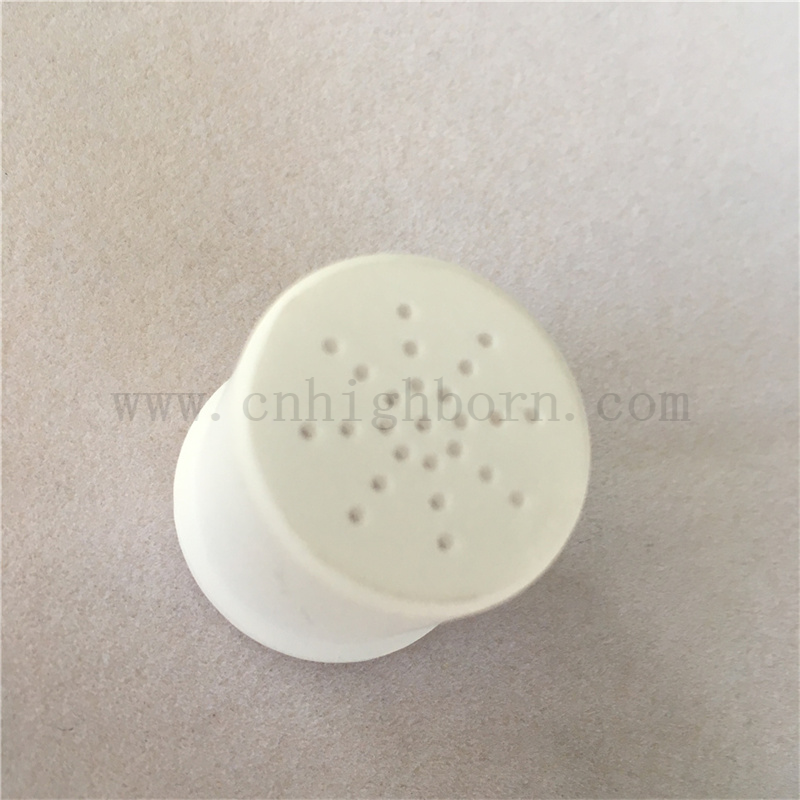Crucibile di allumina personalizzato con fori coperchio al2o3 pentola in ceramica