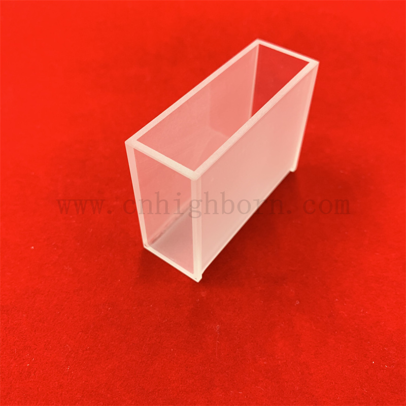 Utensili da laboratorio celle grandi 28,4 ml Cuvette di vetro trasparente Cuvetta in quarzo cellulare ad alta precisione per colorimetro