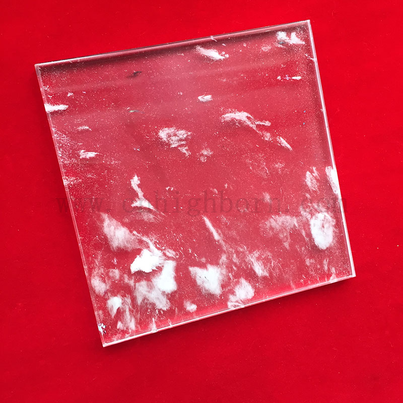 Grande resistenza ad alta temperatura a temperatura fusa teratura silice per forno barbecue piastra in quarzo