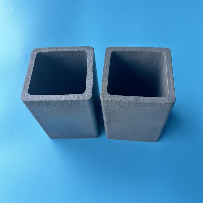 Isolatore Sinterazione del tubo quadrato in carburo di silicio Sinterizzazione del tubo ceramico SiC