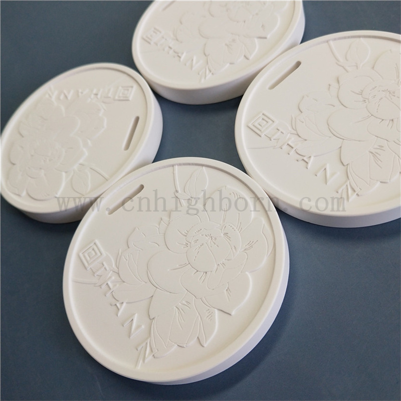 Logo Auto personalizzato Auto appeso Aroma ceramico profumato Pietra di gesso diffusore