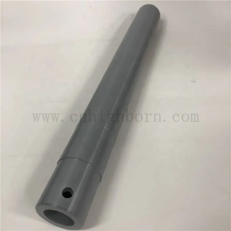 Tubo del tappo di nitruro di silicio resistente alla corrosione Si3N4 Sollevamento ceramico e bloccare il tubo per la fusione a bassa pressione