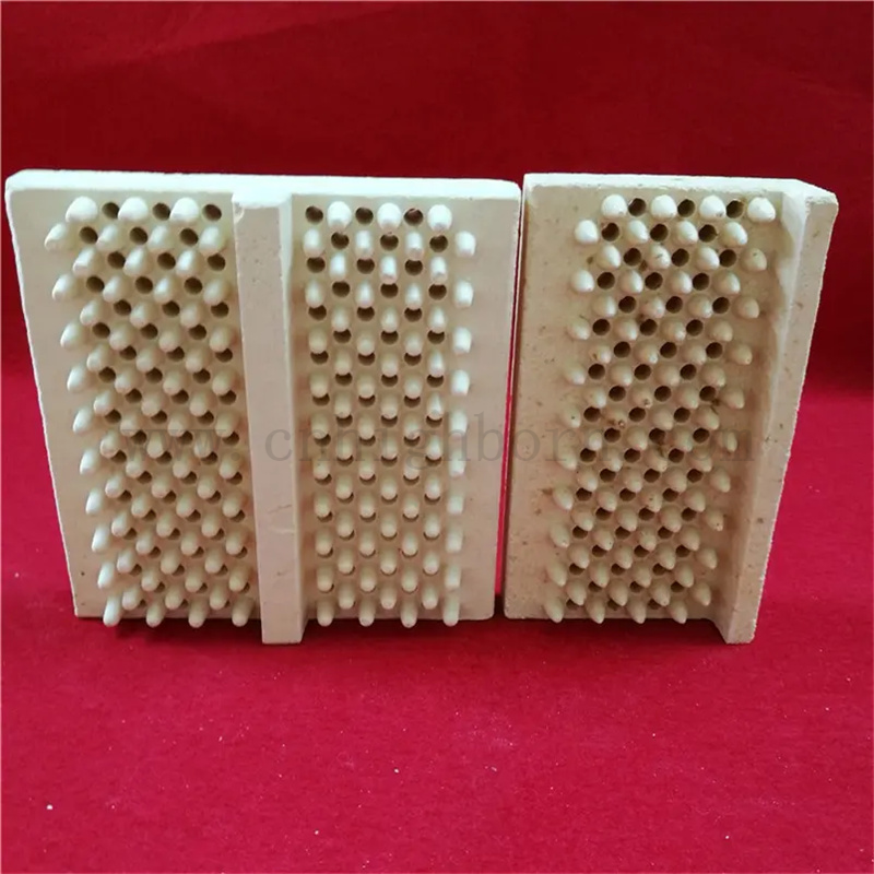 Porta in ceramica in ceramica con ceramica con mullite a carico ad alte temperatura.