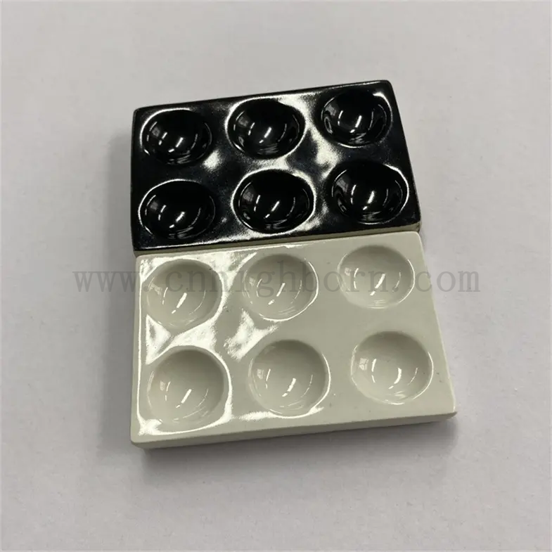 Piatto volatile in laboratorio quadrato grassato personalizzato