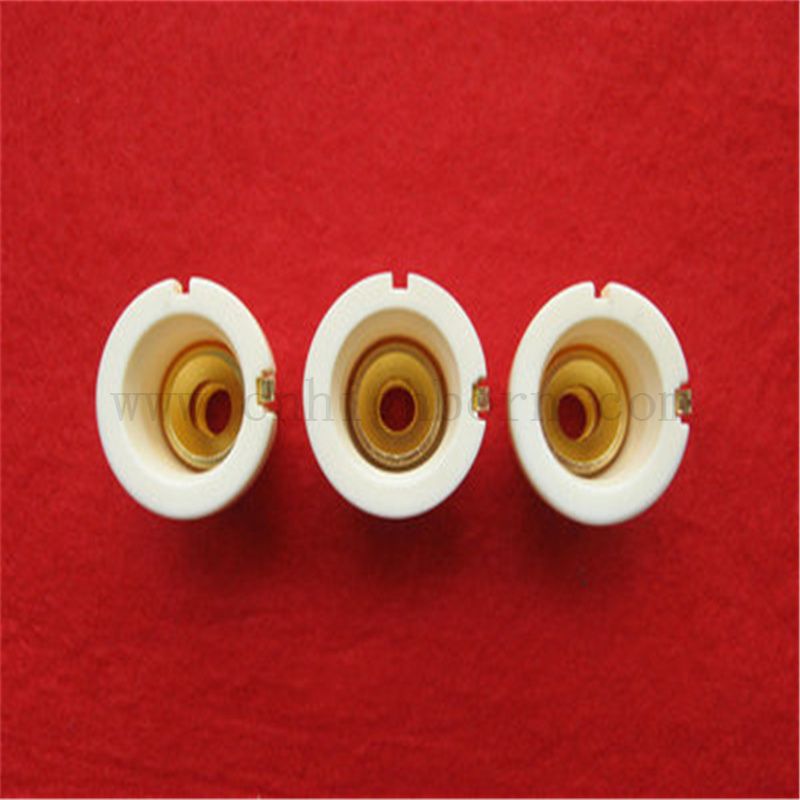 Ugello di allumina 95 AL2O3 Porta di ugelli laser in ceramica