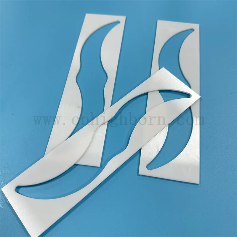 Resistenza all'usura ad alta precisione personalizzata Zro2 Piatto di zirconia da taglio laser