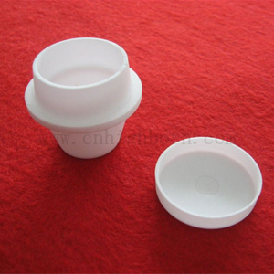 Resistenza alla temperatura ad alta temperatura Leco TGA Cramica ceramica Allumina con LID Lab Al2O3 Melting Pot