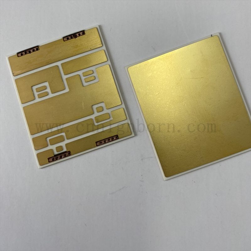 Rivestimento Au di rame realizzato a rame fatto metallizzato DBC DBC DPC 96% Substrato in ceramica di allumina aln