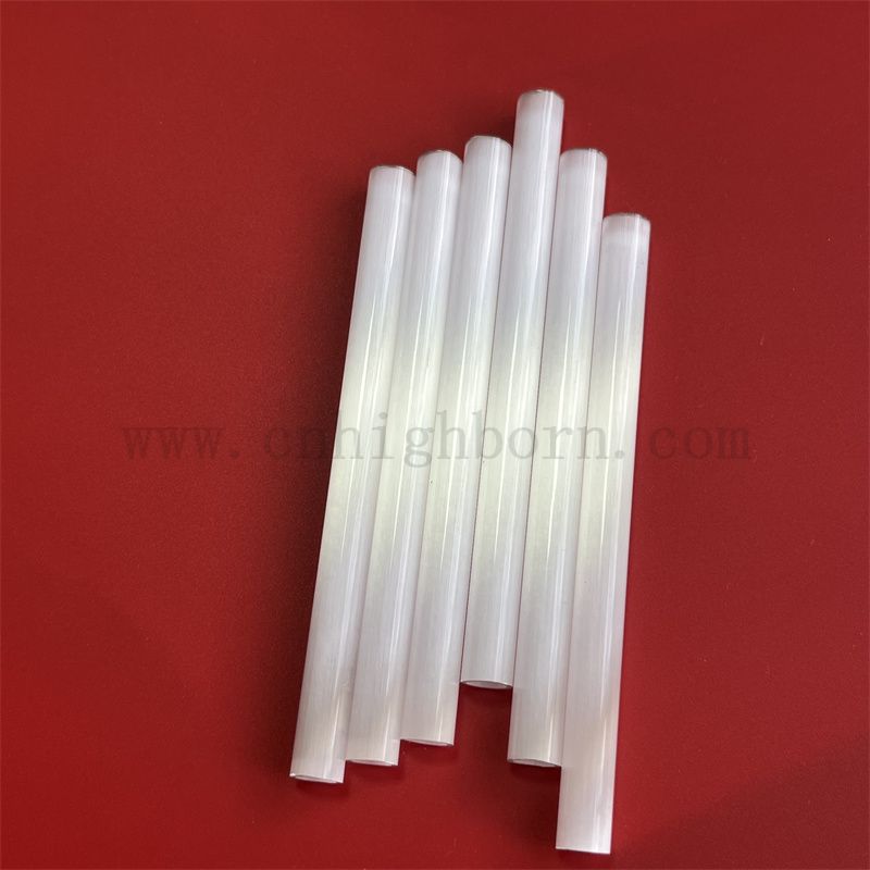 Dimensioni personalizzate Quarzo latte in vetro fuso tubo di quarzo opaco