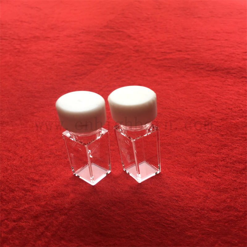 Cuvette colorimetro standard Cuvetta in vetro fluorescenza in quarzo con copertura a vite