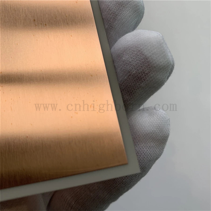 Substrato ceramico Niride in alluminio DBC DBC metallizzato con rame