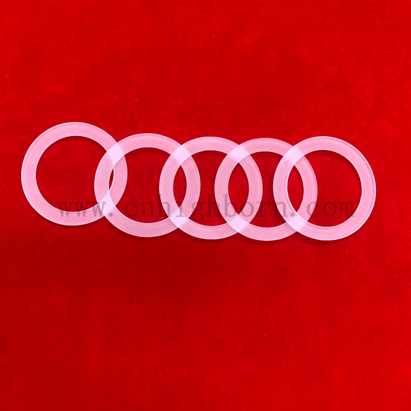 Flangia in quarzo smerigliato