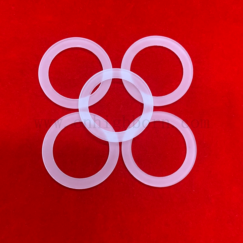 Flangia di vetro di silice in fusa con fusa con fusa con fusa con fusa di calore personalizzata