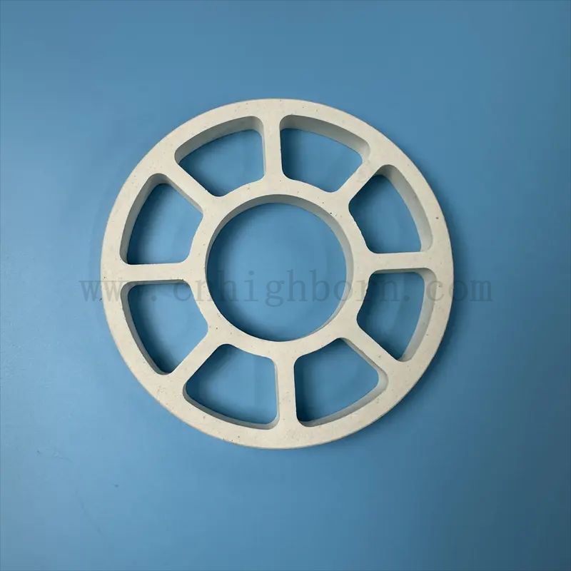 Parti di cordierite bianca refrattaria anello in ceramica per forno