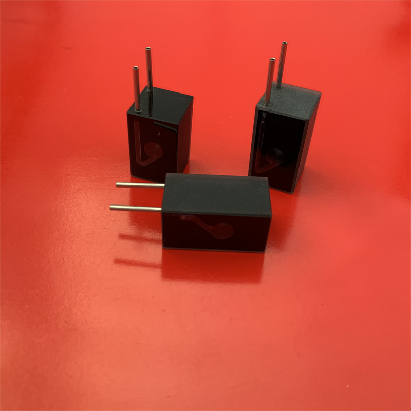 Percorso leggero da 10 mm 0,03 ml di vetro ottico cella di flusso nero cuvetta