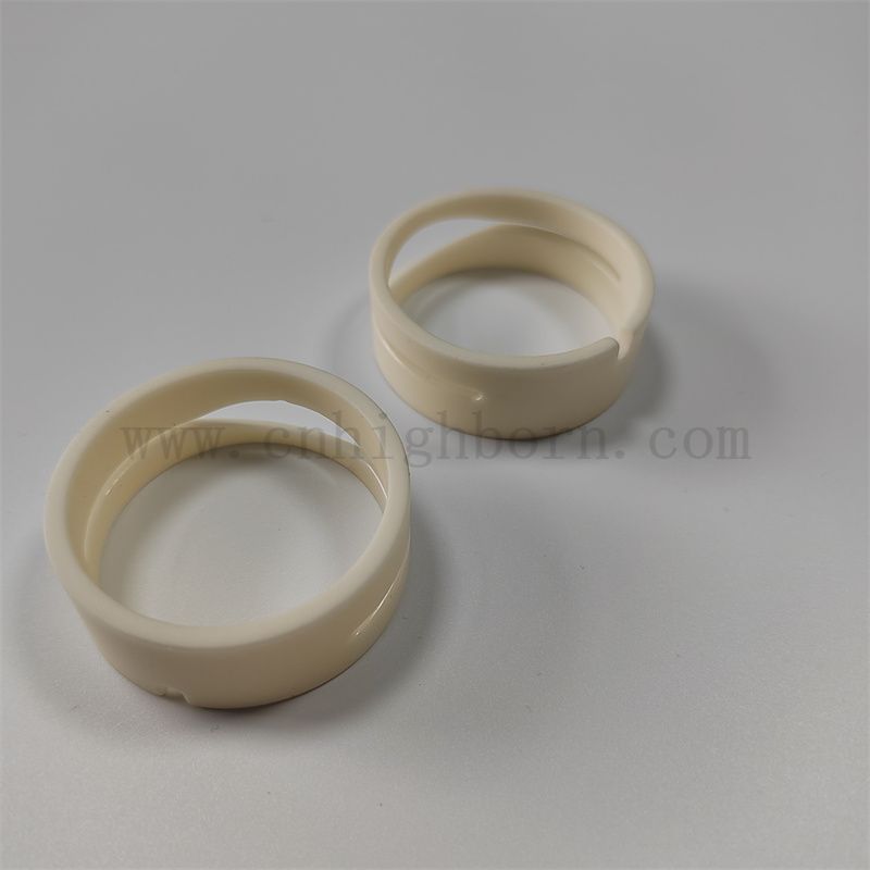 Allumina di resistenza all'usura personalizzata 95 99% AL2O3 ANELLO DI SAPACER CERAMICA PARTE ALLUMINA