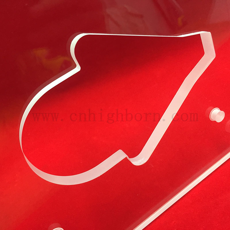 Vetro in quarzo trasparente perforato perforato 