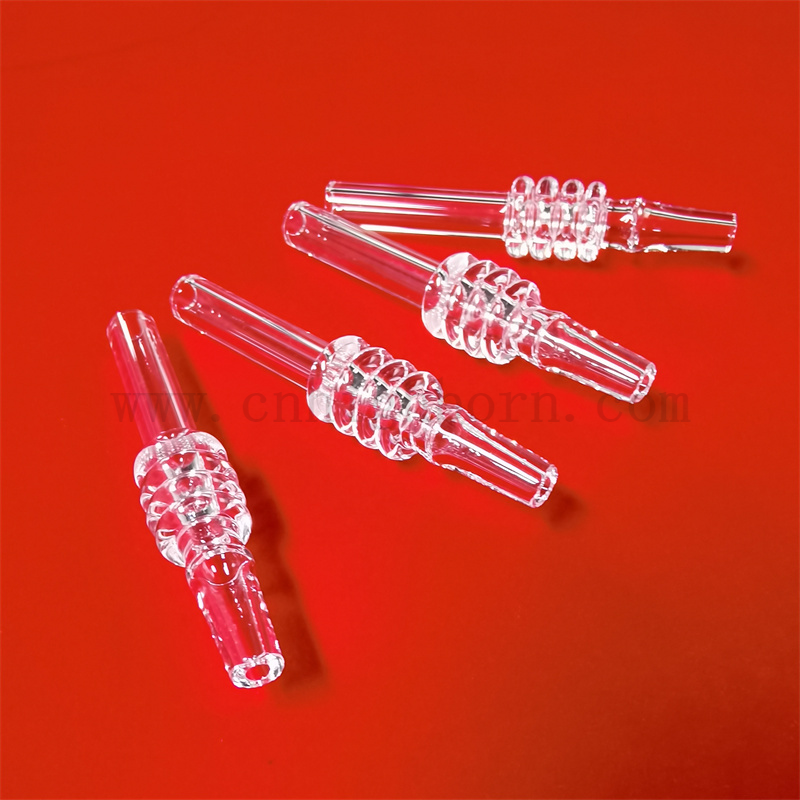 Resistenza al calore Cleorfusato tubo di vetro in silice fuso in quarzo personalizzato tubo a forma speciale