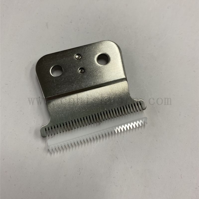 Zirconia Ceramic Detachable Animal Hair Trimmer Blade with Metal Barber Clipper Blades of Replacement