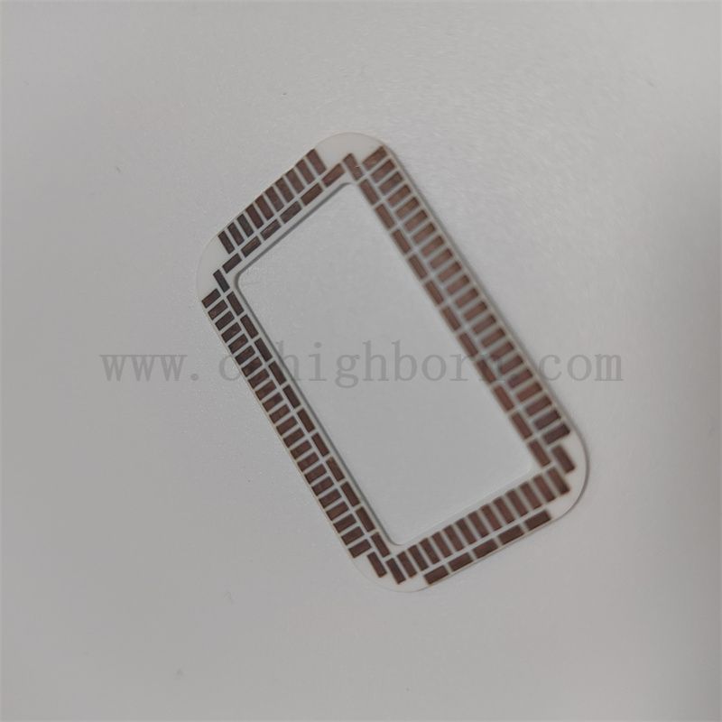 Sfoglio di allumina in foglio di allumina al 96% personalizzato substrato DPC con metallo per elettrocirco