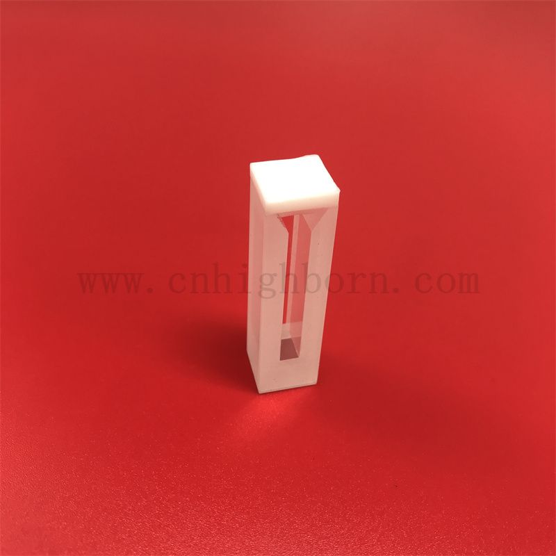 Strumento da laboratorio ad alta trasmissione cella di flusso di vetro ottico cella cuvetta al quarzo UV