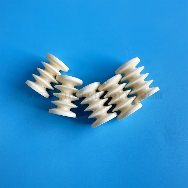 Accessori per macchinari tessili Accessori usura Allumina Resistente Dispositivo di avvolgimento del rullo in ceramica tessile