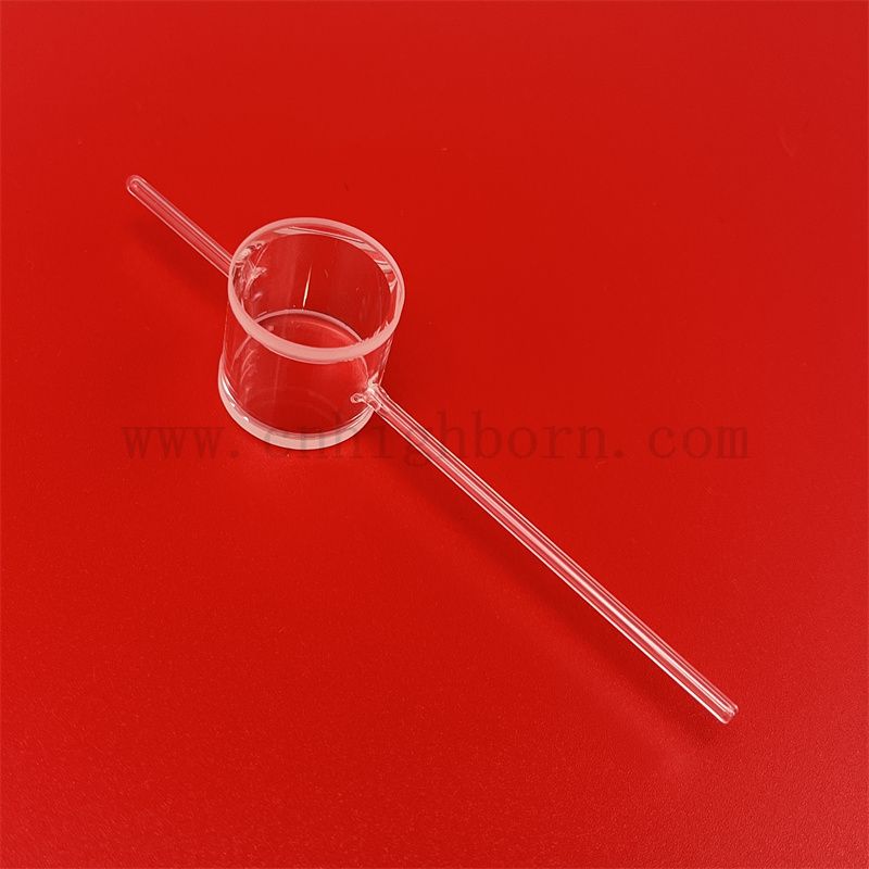 Cuvette a gas atomico in vetro in quarzo da laboratorio flusso cilindrico attraverso la cellula per magnetometro atomico