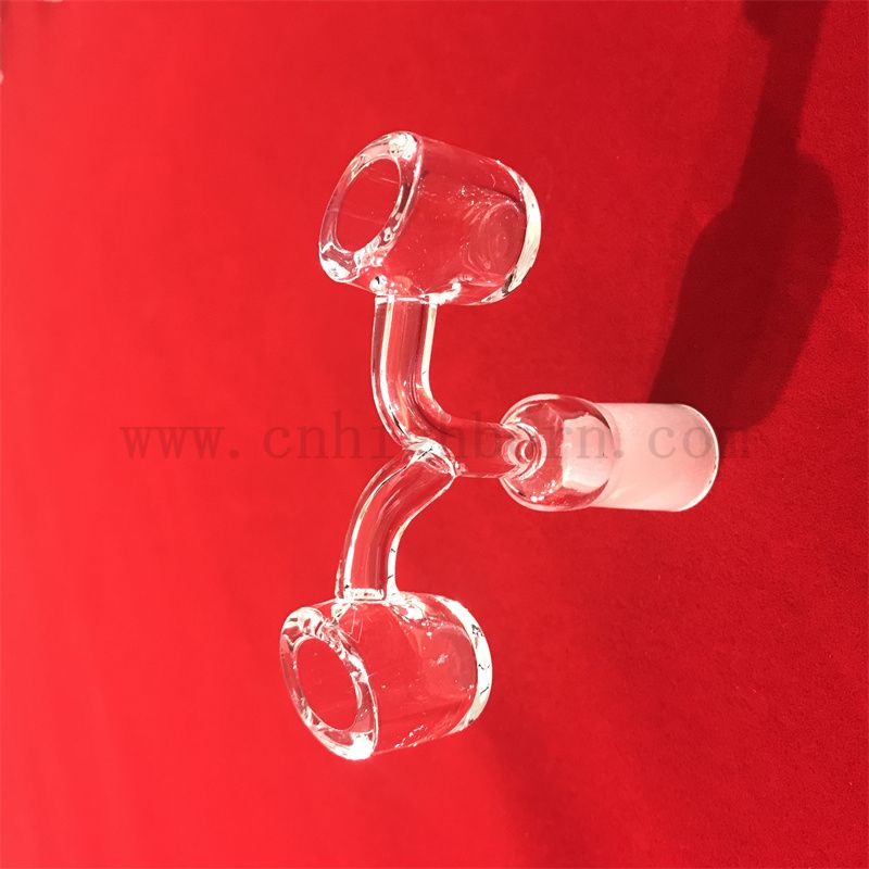 Personalizzare a doppio forma di vetro trasparente chiodo senza soluzione di continuità saldata 