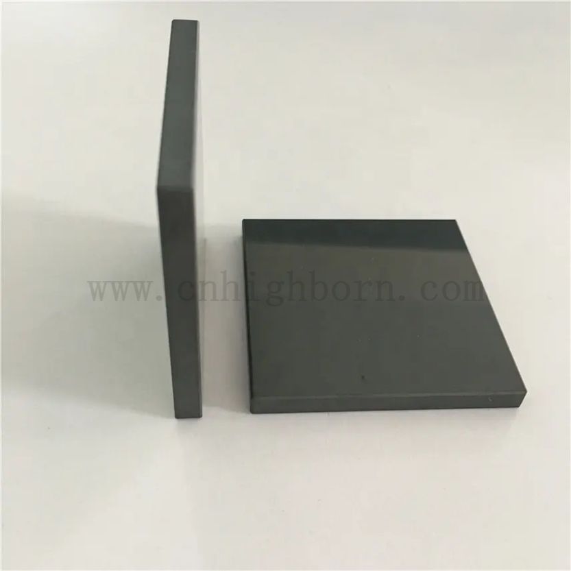 Piastra ceramica in carburo di silicio ad alta temperatura lucido 