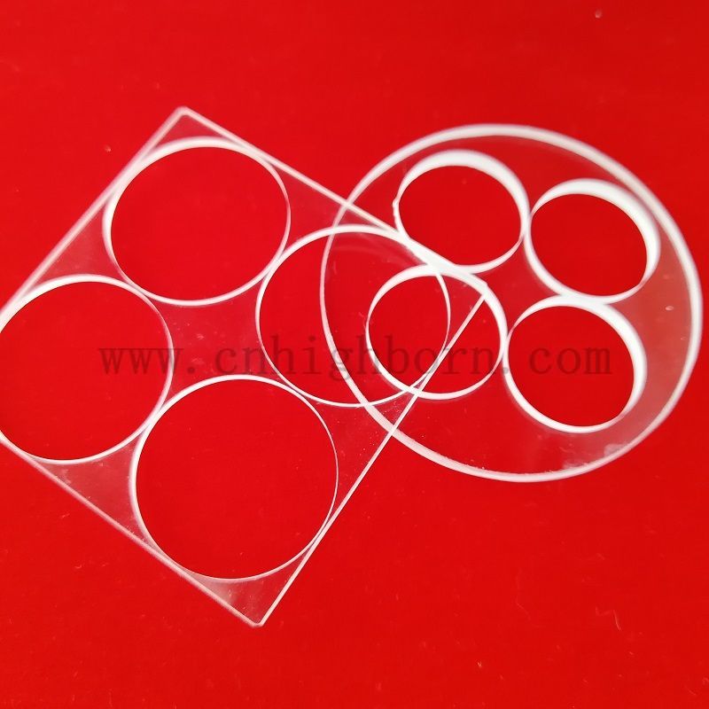 Piastra in silice fusa al quarzo UV