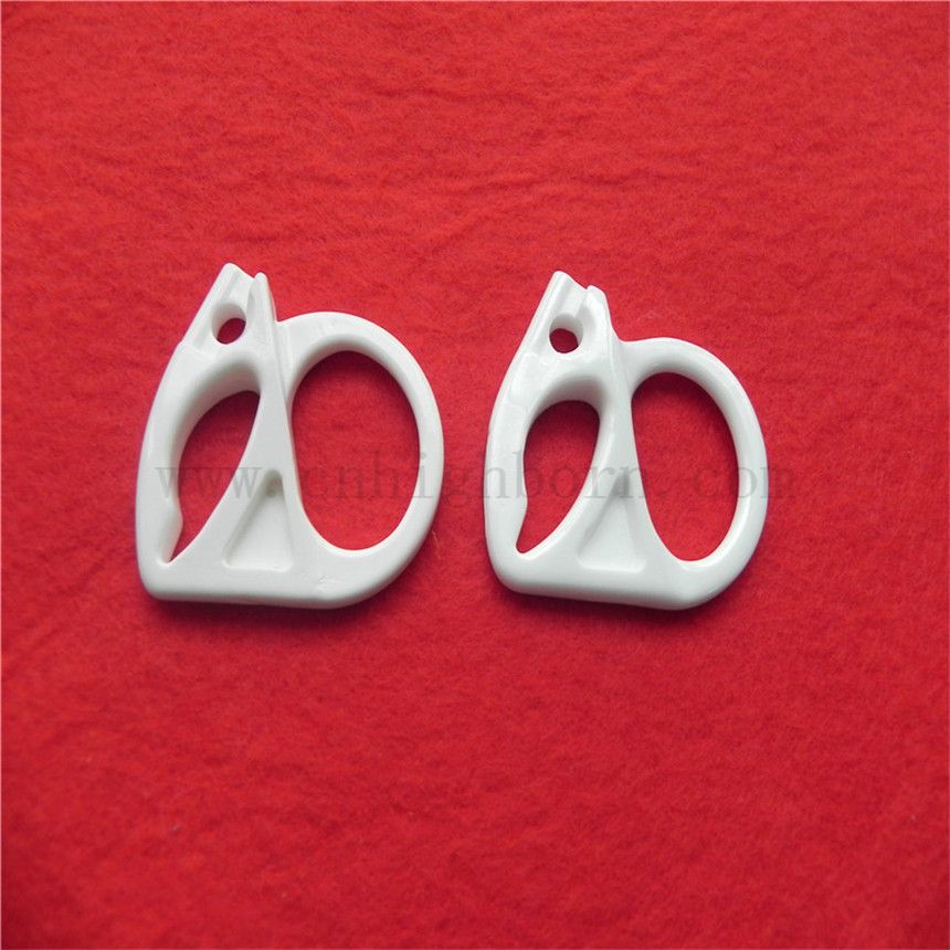 Guida per occhiello in ceramica di zirconia personalizzata per parti della macchina tessile