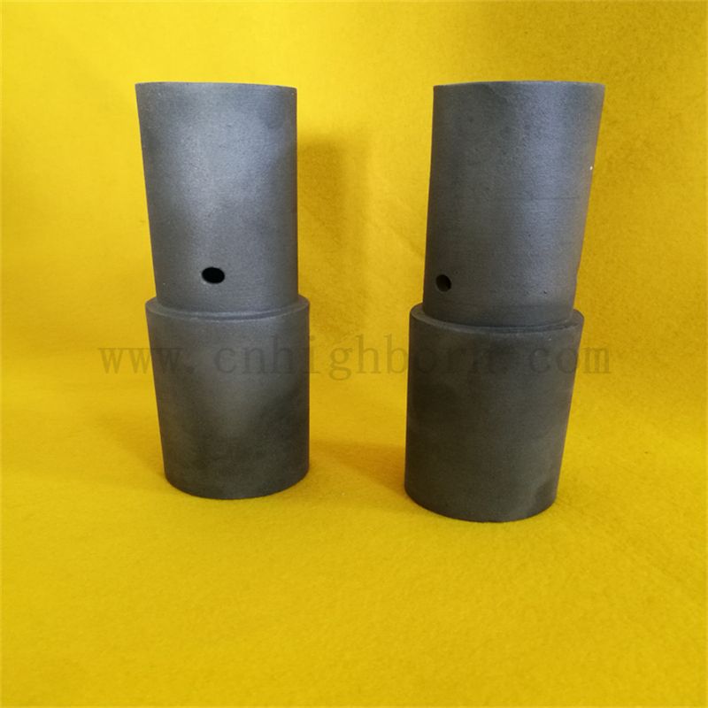 Tubo di fornace in carburo di silicio refrattario personalizzato tubo di ceramica sisica rbsic