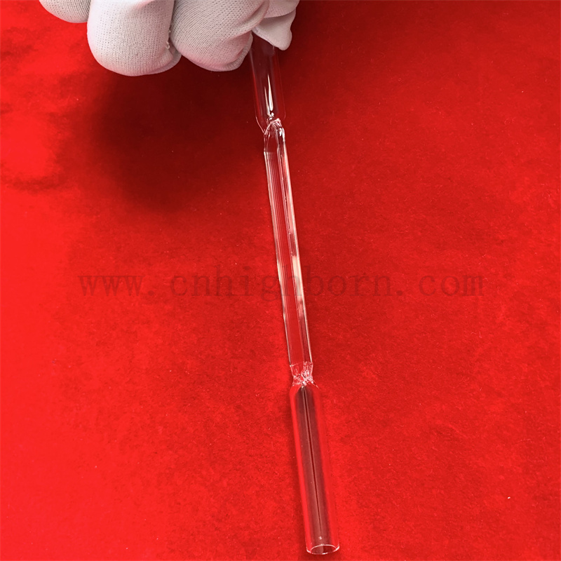 Utensili da laboratorio dimensioni personalizzate flusso di precisione elevata attraverso la cuvetta di vetro in quarzo a spettrofotometro cellulare