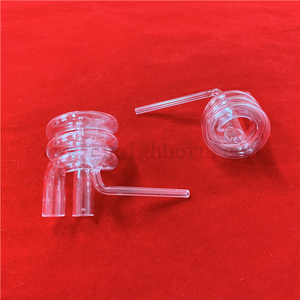 Tubo in vetro di silice fuso con tubo al quarzo personalizzato Helix al quarzo