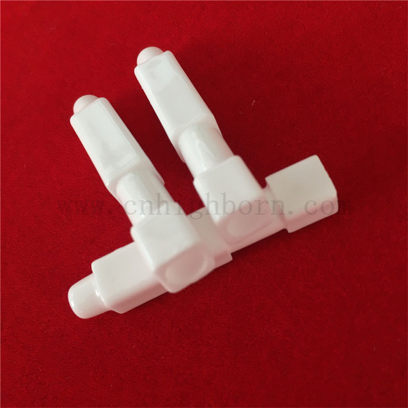 Tubo di elettrodi ceramica AL2O3 personalizzato per stufa a gas di allumina vetrata