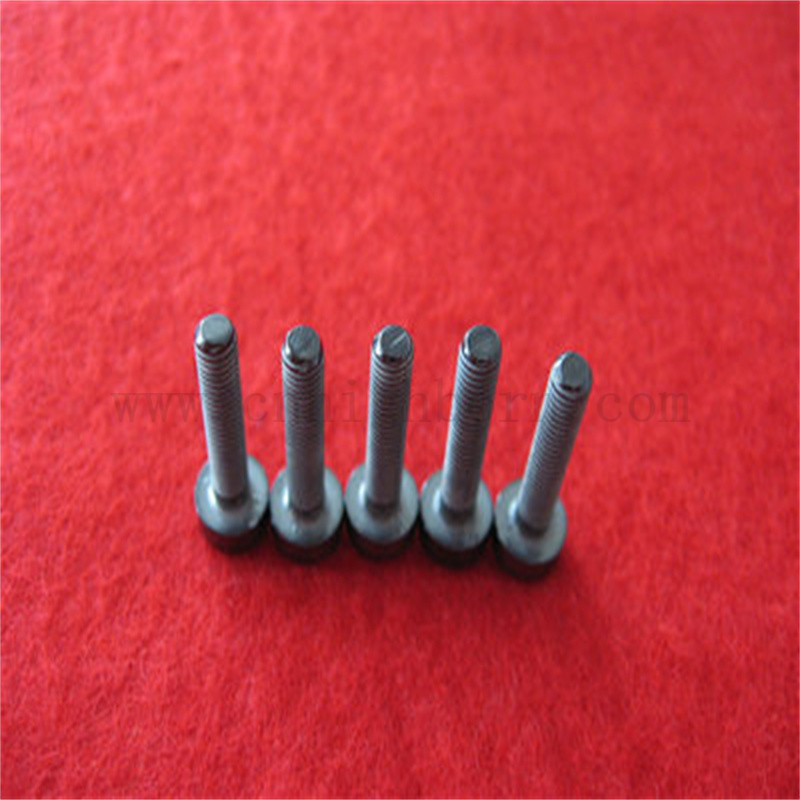 Bullone di zirconia resistente all'usura di isolamento in ceramica nera