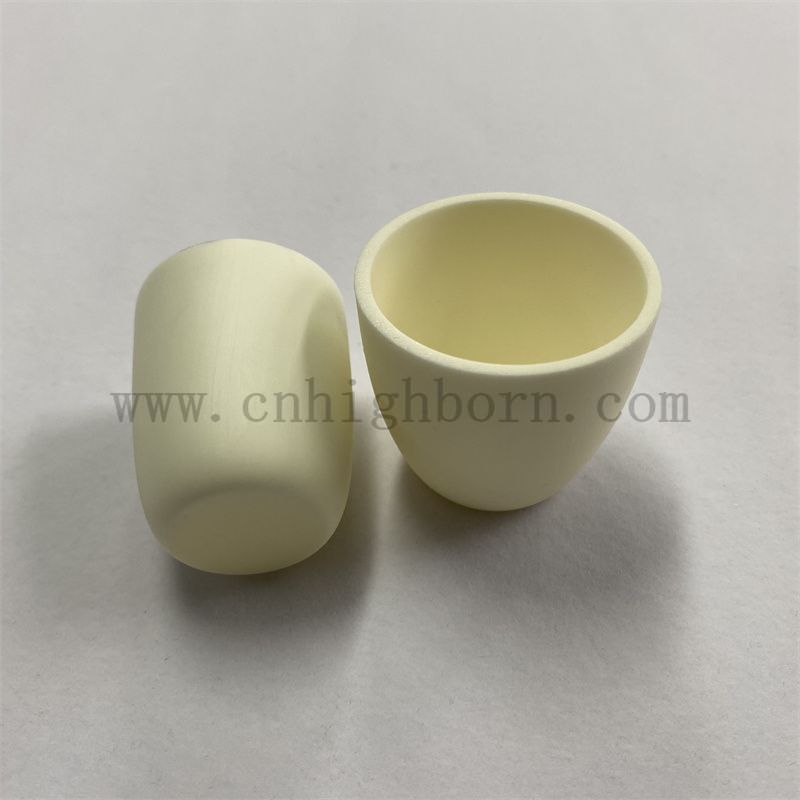 Laboratorio ad alta purezza arco al2o3 ceramico che scioglie crogiolo crogiolo ware in porcellana