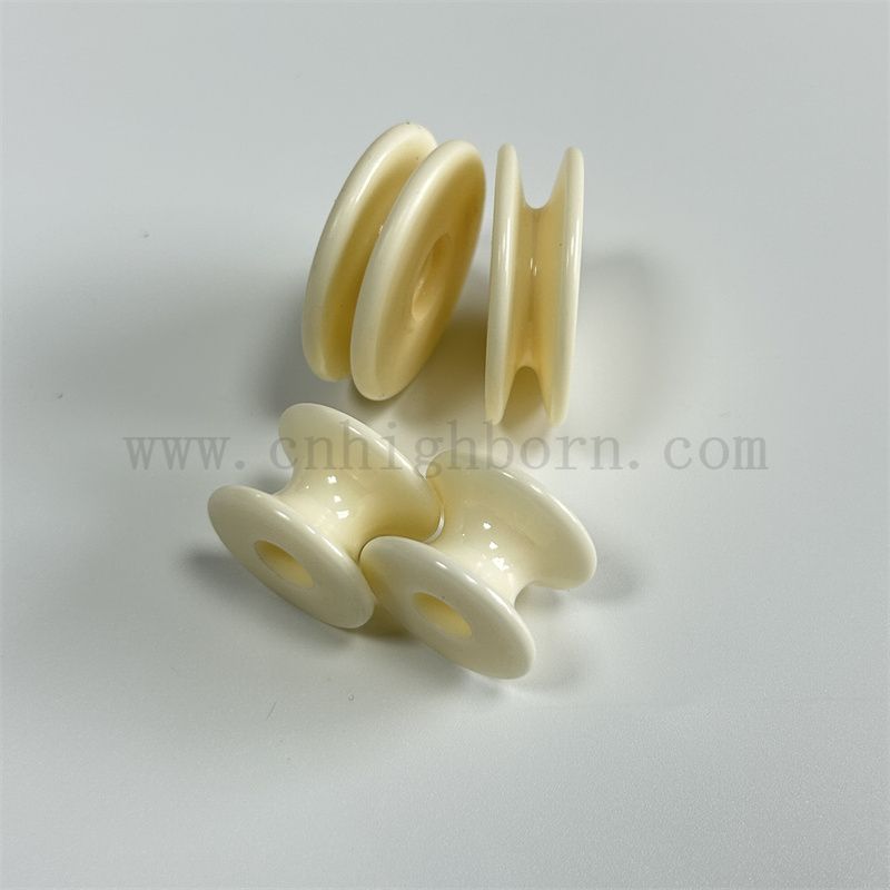 Allumina resistente all'uscita testruggenza tessile ceramica al2o3 filo in ceramica filo filo rullo di rotazione della macchina per macchinari