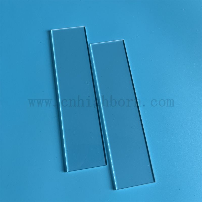 Pannello di vetro in silice in fuso con fuso con fuso con fuso con fuso lucido ad alta purezza per UV