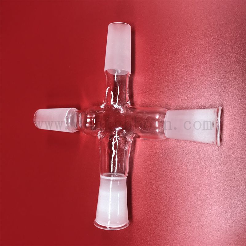 Laboratorio smerigliato smerigliato corrosione resistente al tubo di vetro in quarzo trasparente personalizzato