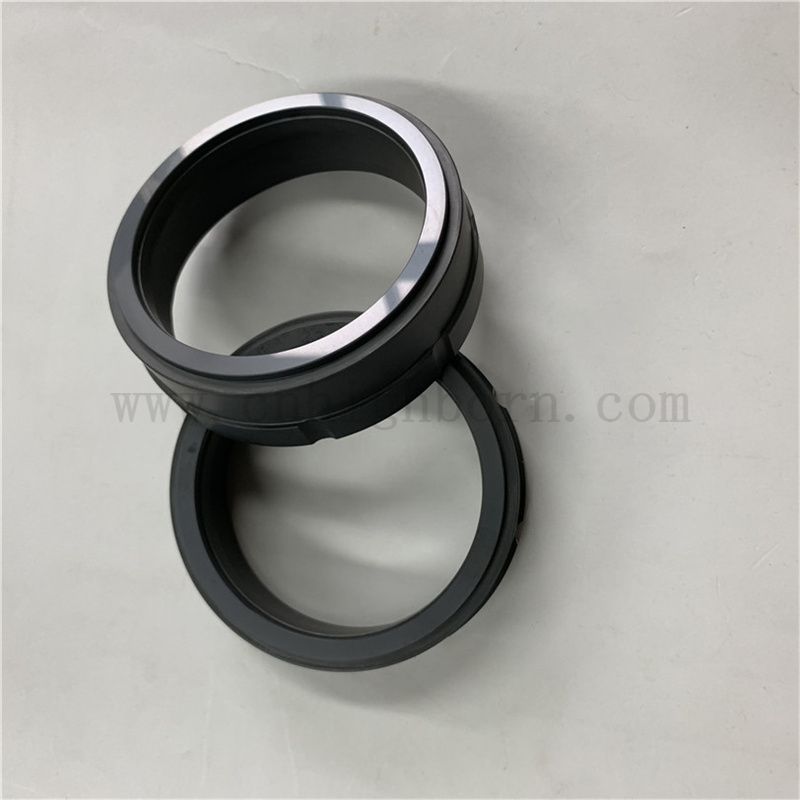 Anello di tenuta in ceramica SSIC in carburo di silicio lucido 