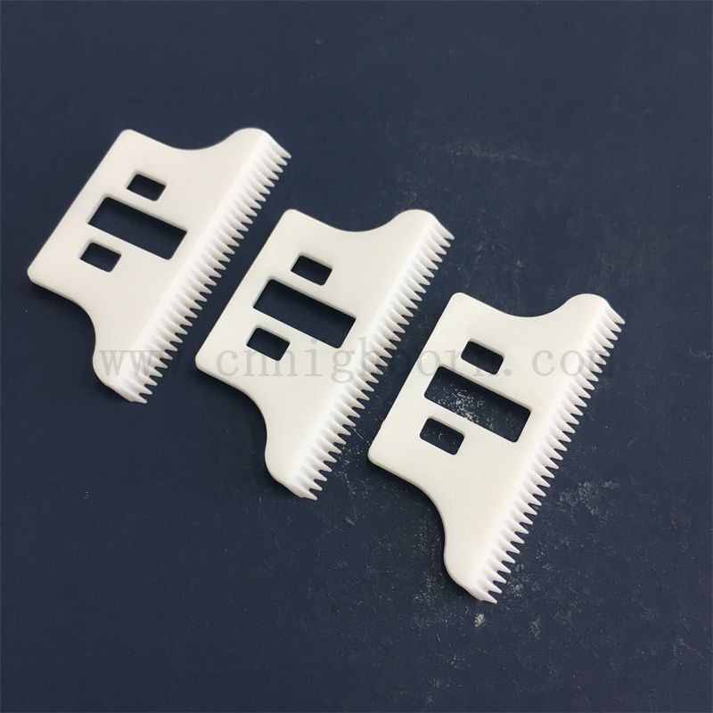 Resistenza all'usura zirconia lama ceramica zro2 parte per uso di taglio di capelli