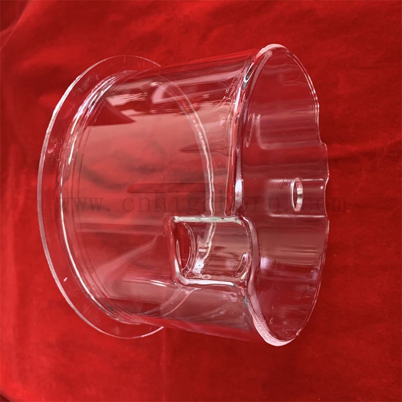 Resistenza al calore Contenitore di reazione di vetro in quarzo personalizzato in laboratorio