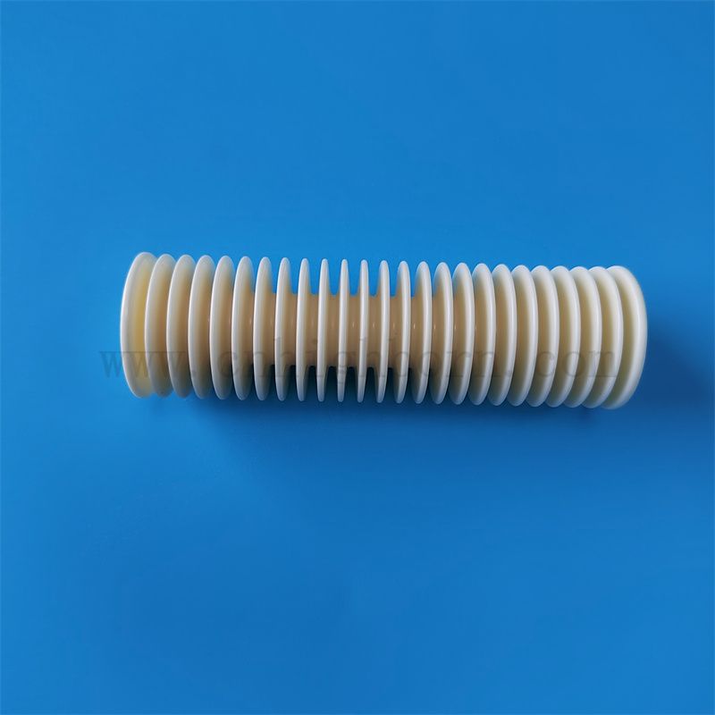 Rolle di guida in ceramica tessile 99% ruota filettata in ceramica allumina