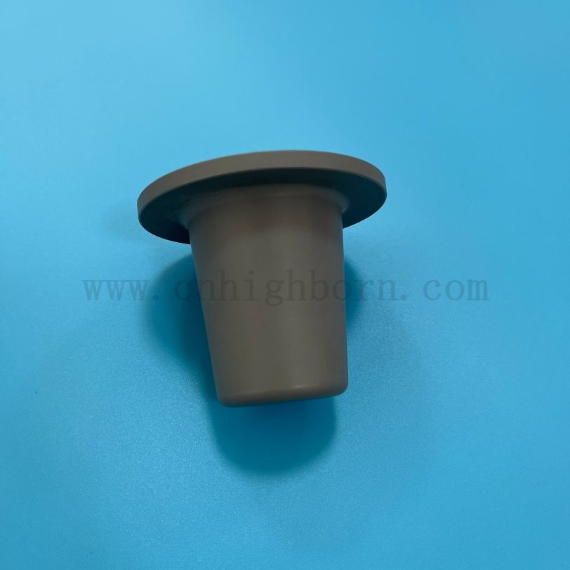  Resistenza alla corrosione Tazza per crogiolo di fusione ceramica in nitruro di silicio Si3n4