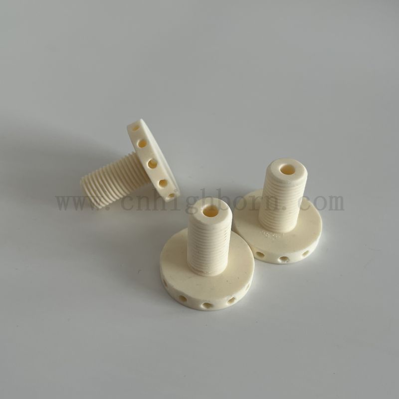 Resistenza all'usura del dado del bullone di fissaggio dell'allumina delle viti ceramiche Al2O3 del 99%.