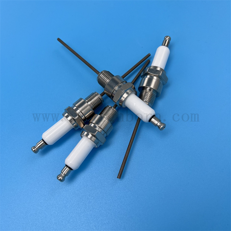 Glazed 95 Allumina Cink Canghine Accensione dell'elettrodo AL2O3 personalizzato