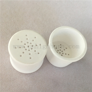 Crogiolo di allumina personalizzato con coperchio in ceramica Al2O3 con fori