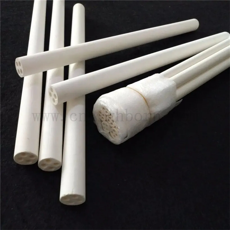 Tubo di isolamento ceramico ad alta purezza per tubo ceramico mgo