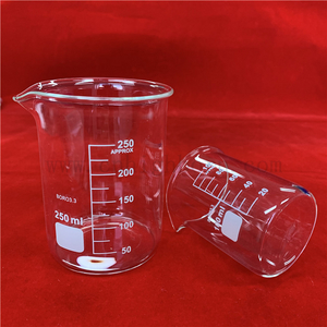 Becher da laboratorio in vetro borosilicato ad alto contenuto di scala trasparente